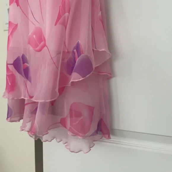 Y2K Pink Ruffled Dress - Picture 3 of 6